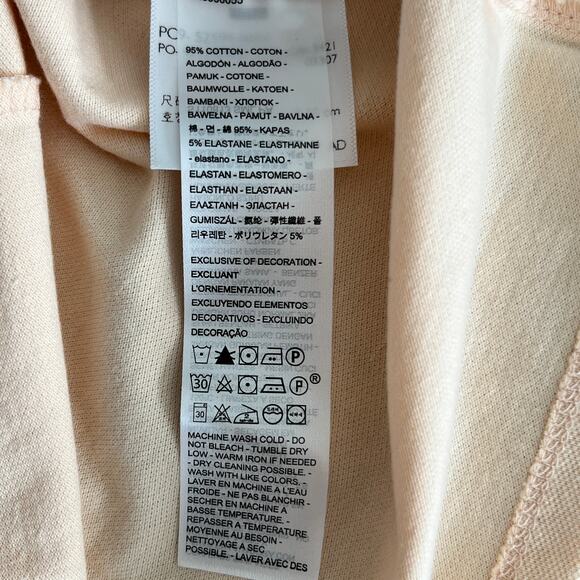 Levi's Short Sleeve Collared Housemark Polo Shirt Mens M Beige w/ Green Trim NWT - Picture 5 of 6